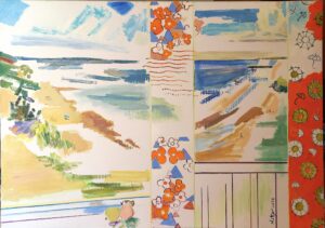 Vaade juulisse Kreenholmist 100x140, õli, lõuend, 2026